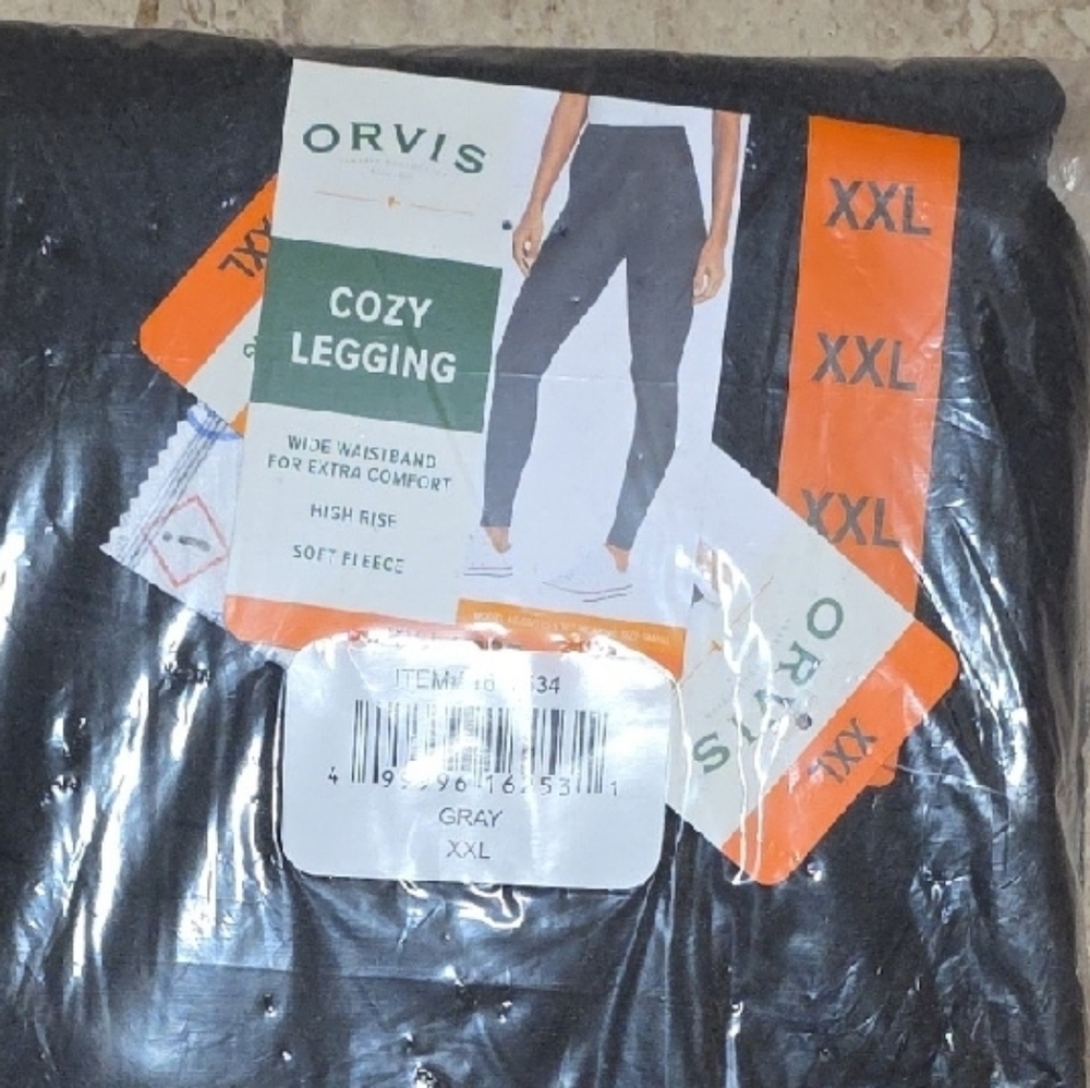 Orvis Charcoal Heather Leggings XXL